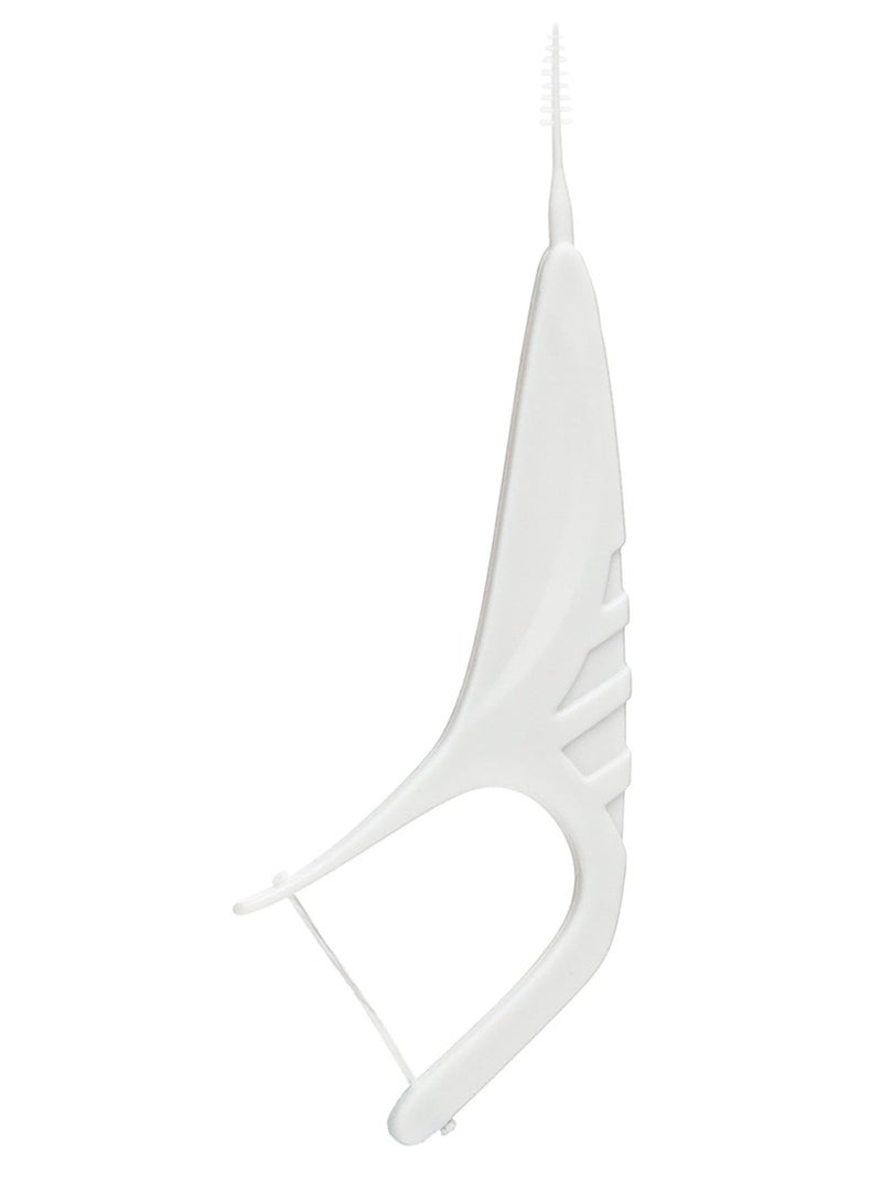 PESITRO Flosser for Braces – Dual-Action Orthodontic Flosser Pick with Nylon Floss Tip & Micro Brush, 50 Count - Image 2